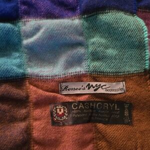 Renee's NY Multicolor Plaid Scarf